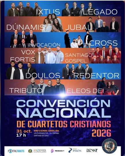 Afiche de la Convención Nacional de Cuartetos Cristianos 2026